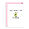 Cute Avocado Mothers Day Card - Let's Avo Cuddle