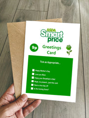 ASDA Mothers Day Card - Smart Price Supermarket Spoof Card