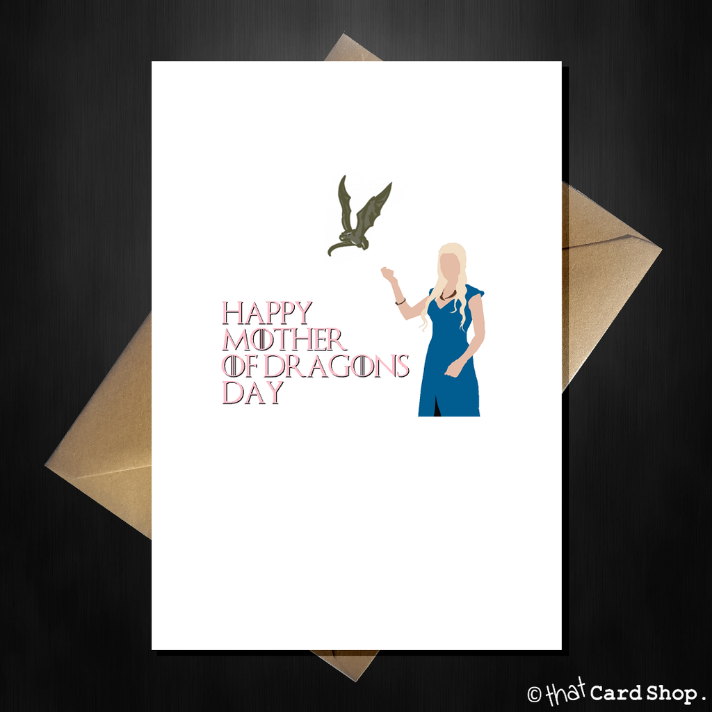 Game of Thrones Mothers Day Card - To the Mother of Dragons - That Card Shop