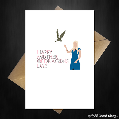 Game of Thrones Mothers Day Card - To the Mother of Dragons