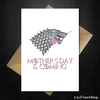 Funny Game of Thrones Mothers Day Card - Mother's Day is coming... - That Card Shop
