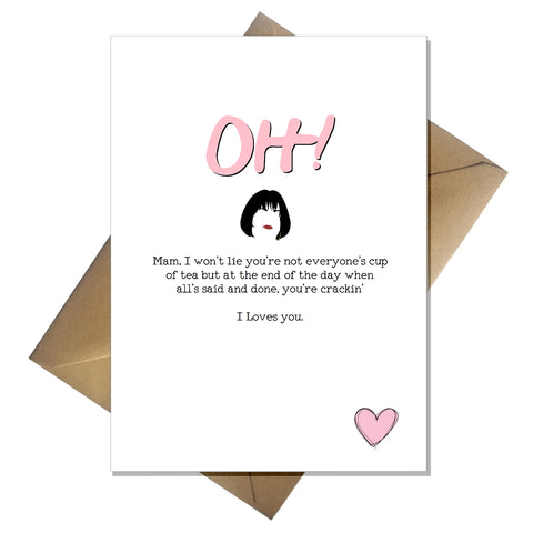 Funny Gavin and Stacey Mothers Day Card - Nessa OH! I Loves You