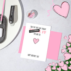 Rude Mothers Day Card - This will do!