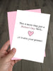 Funny Mothers Day Card - This is more than a card, it's also your present!