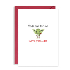 Star Wars Valentines Day Card, Yoda "Love You I do" Cute Funny