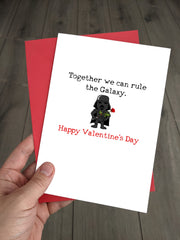 Darth Vader Valentines Day Card - Together we can rule the Star Wars Galaxy!