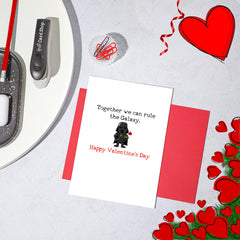 Darth Vader Valentines Day Card - Together we can rule the Star Wars Galaxy!