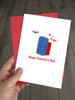 Funny Cute Valentines Day Card - Lego, No!