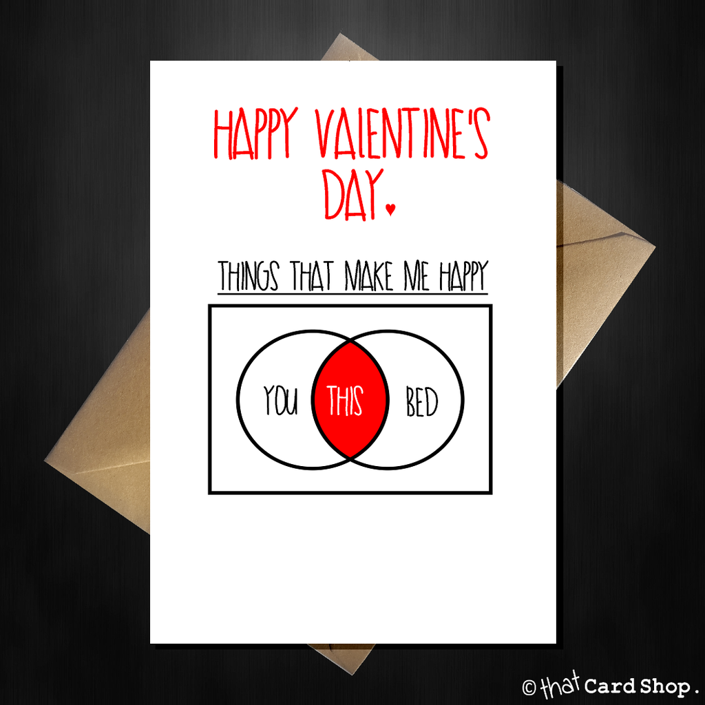 Cute Valentines Day Card - You are my happy place - That Card Shop