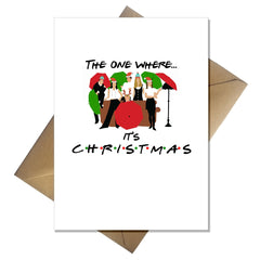 Friends TV Show Themed Christmas Cards - 5 PACK 90s Original Designs - That Card Shop
