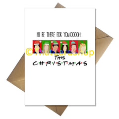Friends TV Show Themed Christmas Cards - 5 PACK 90s Original Designs - That Card Shop