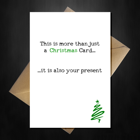 This is more than just a Christmas card, it is also your present!