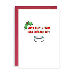 Funny Alexa Christmas Card - Order a really cheap Xmas card!