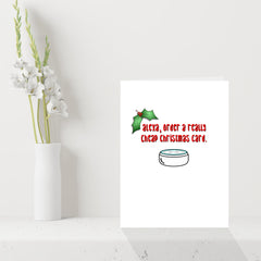 Funny Alexa Christmas Card - Order a really cheap Xmas card!