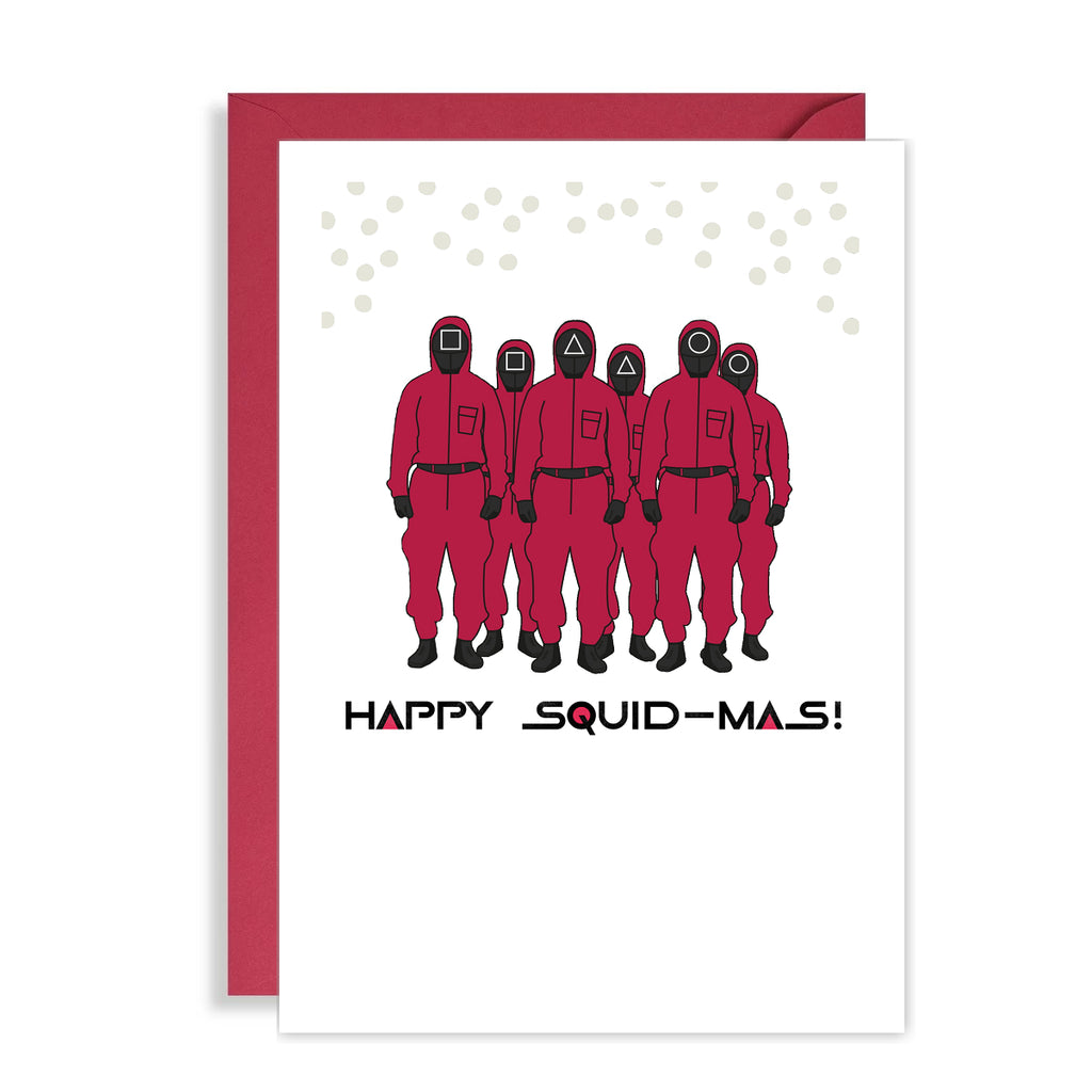 SQUID GAME Christmas Card - Xmas TV Netflix Funny Him Brother Sister Mum Dad Son